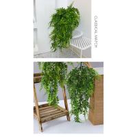 Plantas verdes simulación colgante de pared Enredaderas colgantes helechos artificiales enredaderas colgantes plantas verdes colgantes - details 2