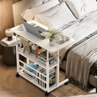 Rcynview Escritorio de Laptop con Ruedas y Ajustable Altura Diseño Industrial Material Madera y Metal Mueble para Oficina y Hogar - details 0