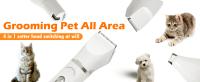 Kit de cortapelos para perros con amoladora de uñas, juego de recortador de patas de gato silencioso inalámbrico 4 en 1, recortador de pelo para mascotas con pantalla de alimentación transparente USB recargable de bajo ruido, afeitadora para perros y gato - details 1