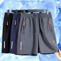 Pantalones Cortos de Playa de Seda de Hielo Ultra Delgados Ropa Deportiva Casual para Hombres en Verano Secado Rápido Talla Suelta Estilo Gimnasio - details 0