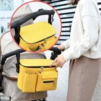 Organizador momia bolsa colgante de viaje grande portabotellas accesorios para cochecito de bebé - details 0