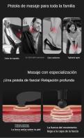 Pistola de Masaje Muscular MUKASI, Masajeadora Cervical y de Espalda, 4 Niveles Ajustables, 4 Cabezas de Masaje, Carga Tipo-C, Pistola de Masaje Profesional para Aliviar Dolor Muscular - details 2