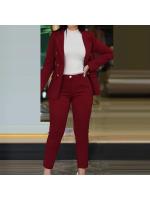 Conjunto de Pantalón de Dos Piezas para Mujer Moda de Primavera-Otoño Viste a Juego de Cardigan Top Pencil Pants - details 7