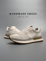 Zapatos blancos de suela gruesa de piel de vaca de primera capa de cuero genuino de alta gama - details 13
