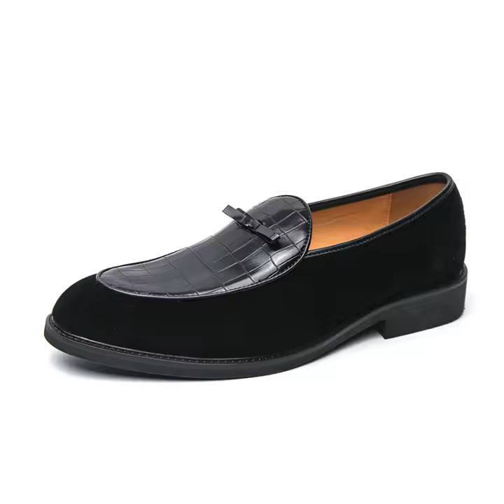 Mocasines de piel sintética para hombre, zapatos informales de cuero sintético, a la moda, para negocios, bodas y fiestas - 1
