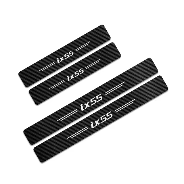 Pegatinas de Fibra de Carbono para Puerta de Coche Hyundai 4PCS Artículos de Automóviles Interiores - 1