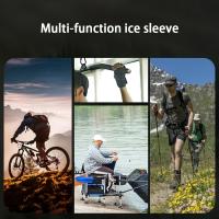 1 Par de Mangas Deportivas Ligeras y Transpirables para Hombres - Tela de Seda Helada, Absorbente de Sudor, Nylon Duradero para Ciclismo, Pesca, Correr y Senderismo, Negro, Esenciales para Correr | Manga de Tela Elástica | Tela Ligera - details 7