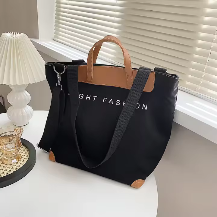 Bolso de Hombro de Lona para Mujeres Bolso Cruzado de Tendencia Gran Capacidad Bolsos y Viajes - 1