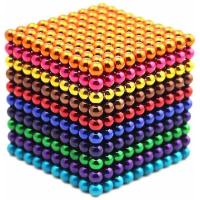 Juego de mármol magnético de 1000 piezas, cubo magnético mágico de 3mm, juguete de construcción para aliviar el estrés - details 0