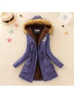 2024 New Autumn Winter Women Cotton Jacket Padded Casual Slim Coat Emboridery Hooded Wadded Warm Overcoat - details 3