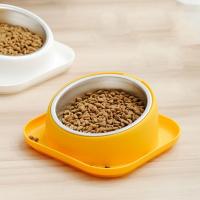 Herramienta de alimentación para mascotas, cuenco de comida para mascotas de acero inoxidable, antihormiga, alimentador de gatos con pendiente de 15 grados, cuenco de alimentación para mascotas antideslizante doble, perros y gatos - details 6