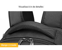 Mochila de gran capacidad para hombre, bolsa de viaje con compartimento para zapatos, capacidad expandible, con interfaz USB - details 13