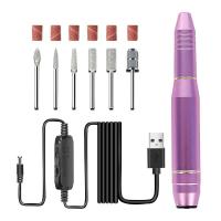 Mini afilador portátil, pulidor eléctrico USB recargable, taladro y máquina de calado con juego de uñas acrílicas - details 7