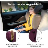 Silla coche Isofix, Silla coche para bebé y niños, Cinturón, Universal, Grupo 2/3, de 15 a 36 kg, Negro - details 17