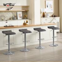 Taburetes de Cocina Giratorios 360° Altura Ajustable con Reposapiés Taburetes Altos con Asiento PVC para Comedor, Salón y Cafetería Negro+Negro - details 37