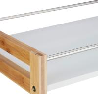 Camarera con 3 Repisas y Ruedas Giratorias, Blanco, 76,5 x 46 x 38 cm - details 28