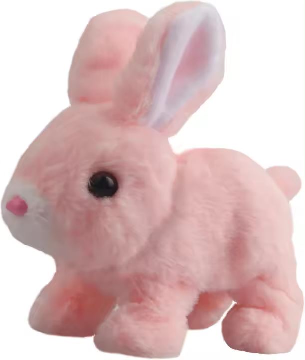 Juguete de Conejo de Peluche Electrónico Diversión Interactiva para Niños Diseño Realista de Conejo - 1