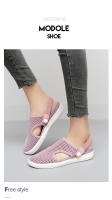 Novedad de verano, sandalias de malla para exteriores con parte inferior plana, antideslizantes, huecas, boca poco profunda, corte bajo, suela suave, transpirables y - details 10
