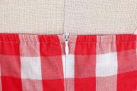 Vestido de fiesta para mujer, con cinturón de cuello colgante rosa, vintage - details 14
