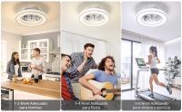 Ventilador de Techo con luz 40.5CM, Ventiladores de Techo 20W Silencioso, Regulable 3000K-4000K-6500K, 6 Velocidad del Viento con Control Remoto, Temporizador, Memoria de Luz, Ventilador Reversibles - details 6