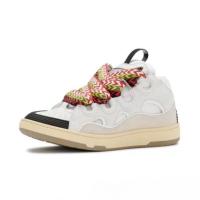 Hombre y mujer cuero patchwork con cordones deportivo casual zapatos vintage board - details 0
