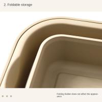Caja de almacenamiento plegable de plástico para exteriores, mesa de Camping, cesta de Picnic impermeable de gran capacidad con tapa abatible, cesta para artículos diversos, barbacoa - details 9