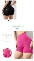Pantalones cortos de Yoga para mujer, mallas Push Up de cintura alta con bolsillo, para gimnasio, Fitness y correr - details 4