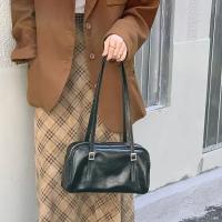 Bolsos de hombro verdes para ir al trabajo para mujer, bolsos de diseñador de lujo, bolso informal de Color puro, bolso con almohada de gran capacidad para axila 2024 - details 5