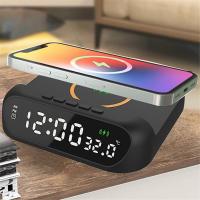 Cargador Inalámbrico 3 En 1 De 15 Vatios, Pantalla LED Con Pantalla Digital, Indicador De Temperatura, Br Elegante - details 3