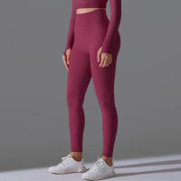 Hamidou-Pantalones deportivos de Yoga para mujer, mallas de cintura alta y caderas ajustadas, glúteos de melocotón, pantalones de Yoga desnudos de cintura alta - details 24