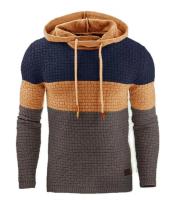 Suéter de Jacquard cálido de invierno para hombre, Sudadera con capucha de manga larga, sudaderas con capucha delgadas de otoño para hombre - details 14