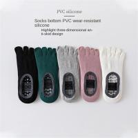 1 par de calcetines de cinco dedos para mujer, calcetines de yoga antideslizantes profesionales, calcetines de fitness Pilates - details 7