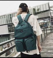 4 colores ocio Simple ligero Nylon impermeable resistente al desgaste estudiante pareja mochila hombres mochila bolso para mujer - details 23