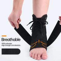 Soporte ajustable tanto para hombres como para mujeres, protector de tobillo con cordones, estabilizador de pie para correr, baloncesto y deportes seguros, - details 5