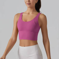 Hmidou-Sujetador deportivo para mujer, ropa interior Sexy de realce para Yoga, correr, gimnasio, Tops de Fitness, camiseta sin mangas de verano - details 10