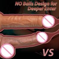 Empaque privado, consolador realista Sexy, pene de silicona suave con ventosa, tapón Anal vaginal para adultos, Juguetes sexuales para masturbadores femeninos - details 2