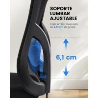 Oficina Ergonómica con Soporte Lumbar, Reposacabezas 2D, Reposabrazos Ajustable, Cojín Mejorado, Inclinación de 130 ° , Silla para Oficina en Casa - details 3