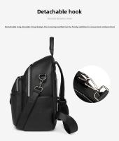 Mochila pequeña de moda para mujer, Mochila De Cuero Negro marrón simple, mini mochila de viaje informal para teléfono, regalos para niñas - details 2