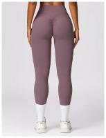 Pantalones de Yoga de cintura alta para mujer, mallas deportivas sin costuras para gimnasio, entrenamiento, barriga, correr - details 29