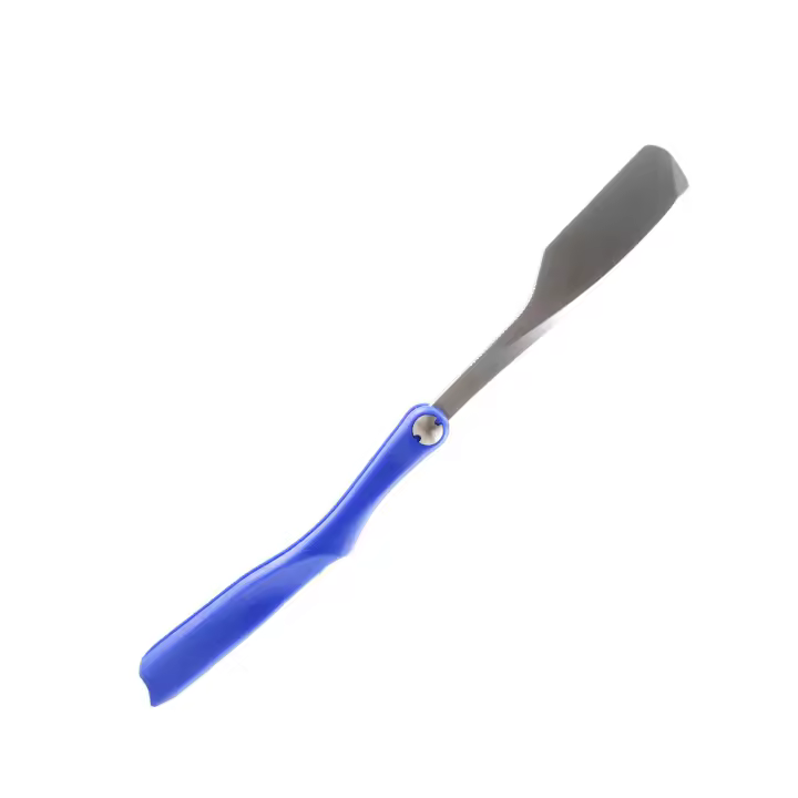 Cuchillo de afeitar con mango de madera para hombre, herramienta de corte de pelo de barbero profesional, plegable y recto - 1