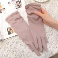 Guantes de protección solar Anti-UV para mujer, guantes finos y transpirables para montar a caballo, guantes para conducir con pantalla táctil alargada para verano al aire libre - details 28