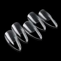 120 tacones altos transparentes sin marcas de glaseado/almendra/gel cápsula americano cuadrado X sistema de extensión de punta de uña falsa ataúd - details 3