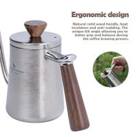 Journey Without Borders - Cafetera de titanio con cuello de cisne, hervidor de agua, villa para acampar al aire libre, tetera, 300 ml - details 2