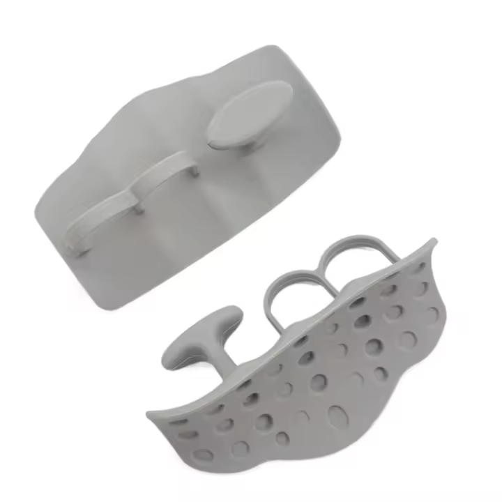 Fortalecedor de agarre de silicona, entrenador de fuerza de mano, entrenador de dedo ligero, tiradores resistentes, empuñaduras de levantamiento de pesas, 1 par - 1