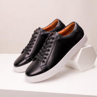 Zapatos blancos de hombre retro zapatos de placa base suave de cuero versátil - details 11