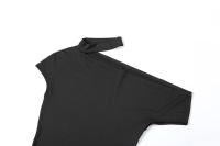Viento 2024 Primavera/Verano nueva moda mujer puro deseo temperamento largo Color sólido cuello inclinado fuera del hombro vestido adelgazante - details 5