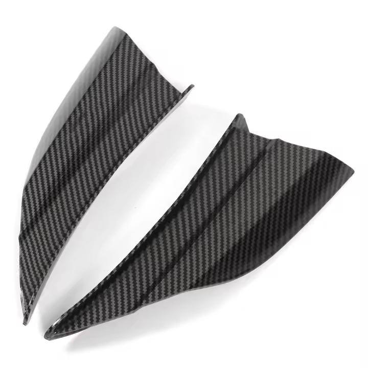 1 par de carenados laterales aerodinámicos para motocicleta, reemplazo de Winglets para Nmax 155 2020-2022, estilo de fibra de carbono - 1