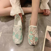 Cuña de malla con lentejuelas para mujer, zapatillas de deporte transpirables con plataforma de oro blanco, zapatos casuales que aumentan la altura - details 15