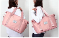 Bolsa de ropa portátil a prueba de agua, bolsa de viaje de separación en seco y húmedo, bolsa de playa, artículos de tocador grandes, soporte de maquillaje, bolsa con cremallera, almacenamiento de prendas de vestir - details 8