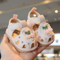Los Niños se llaman Sandalias en verano 0-2 años de edad Baotou Niñas Bebé Niño Zapatos de ternera Tendón Suela suave Princesa Zapatos de bebé - details 1